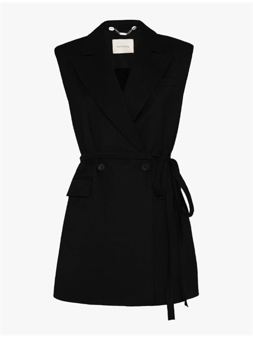 Gilet lungo stile blazer con cintura Manila Grace MANILA GRACE | G104PUME001